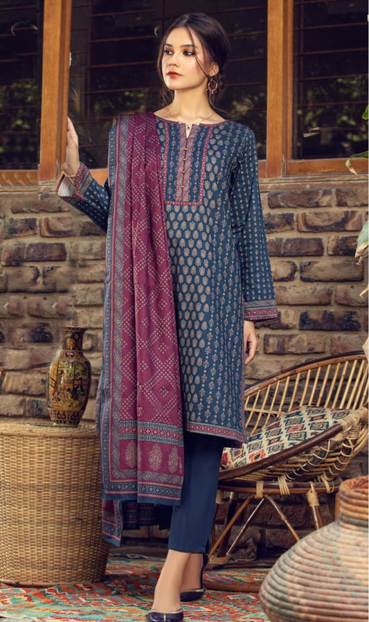 ZEEN Printed Lawn 3pc (Unstitched)