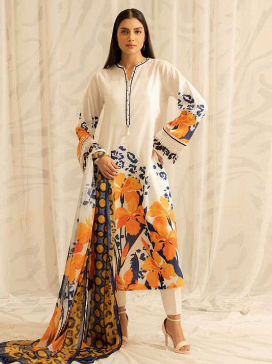 LULUSAR Printed Lawn 3pc (Unstitched)