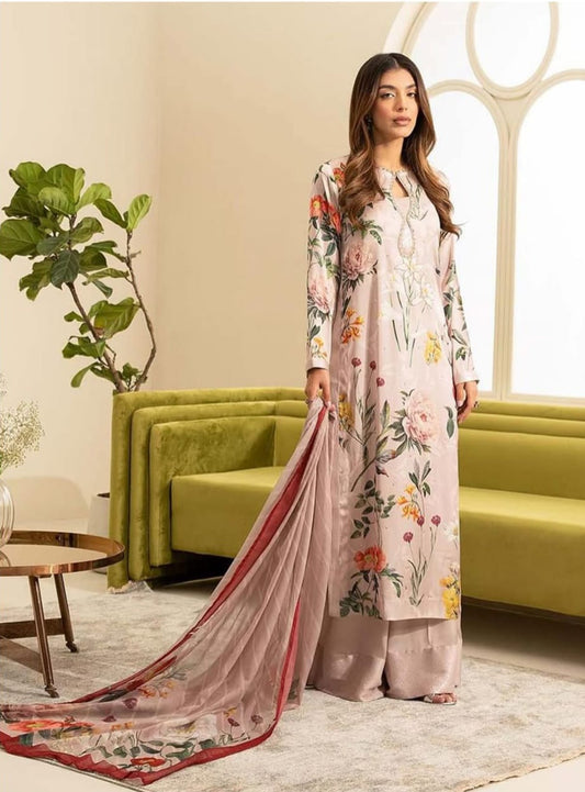 LULUSAR Printed Lawn 3pc (Unstitched)