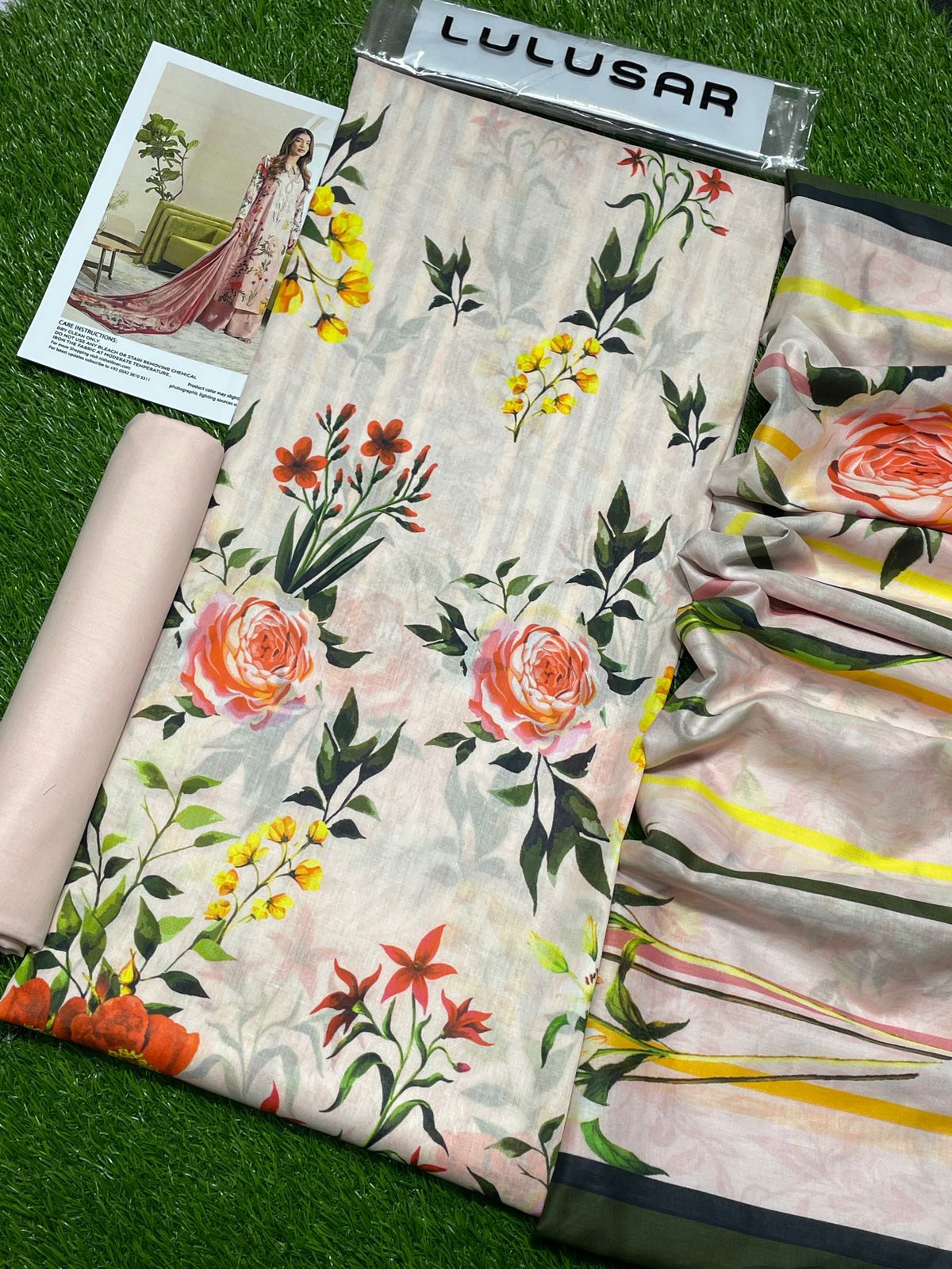 LULUSAR Printed Lawn 3pc (Unstitched)