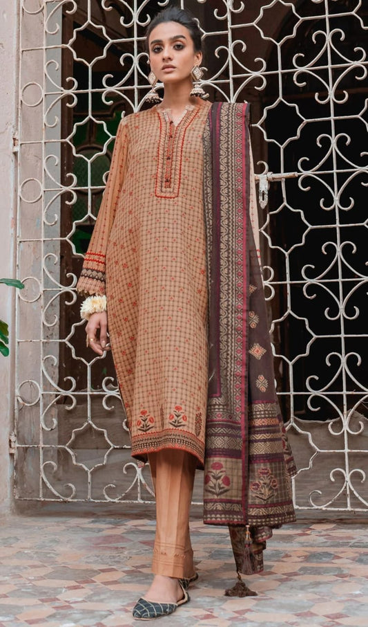 ZEEN Printed Lawn 3pc (Unstitched)