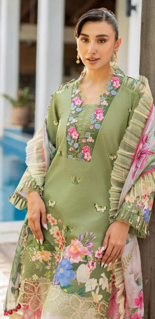 ASIFA NABEEL Printed Lawn 3pc (Unstitched)