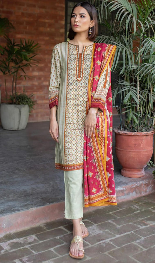 ZEEN Printed Lawn 3pc (Unstitched)